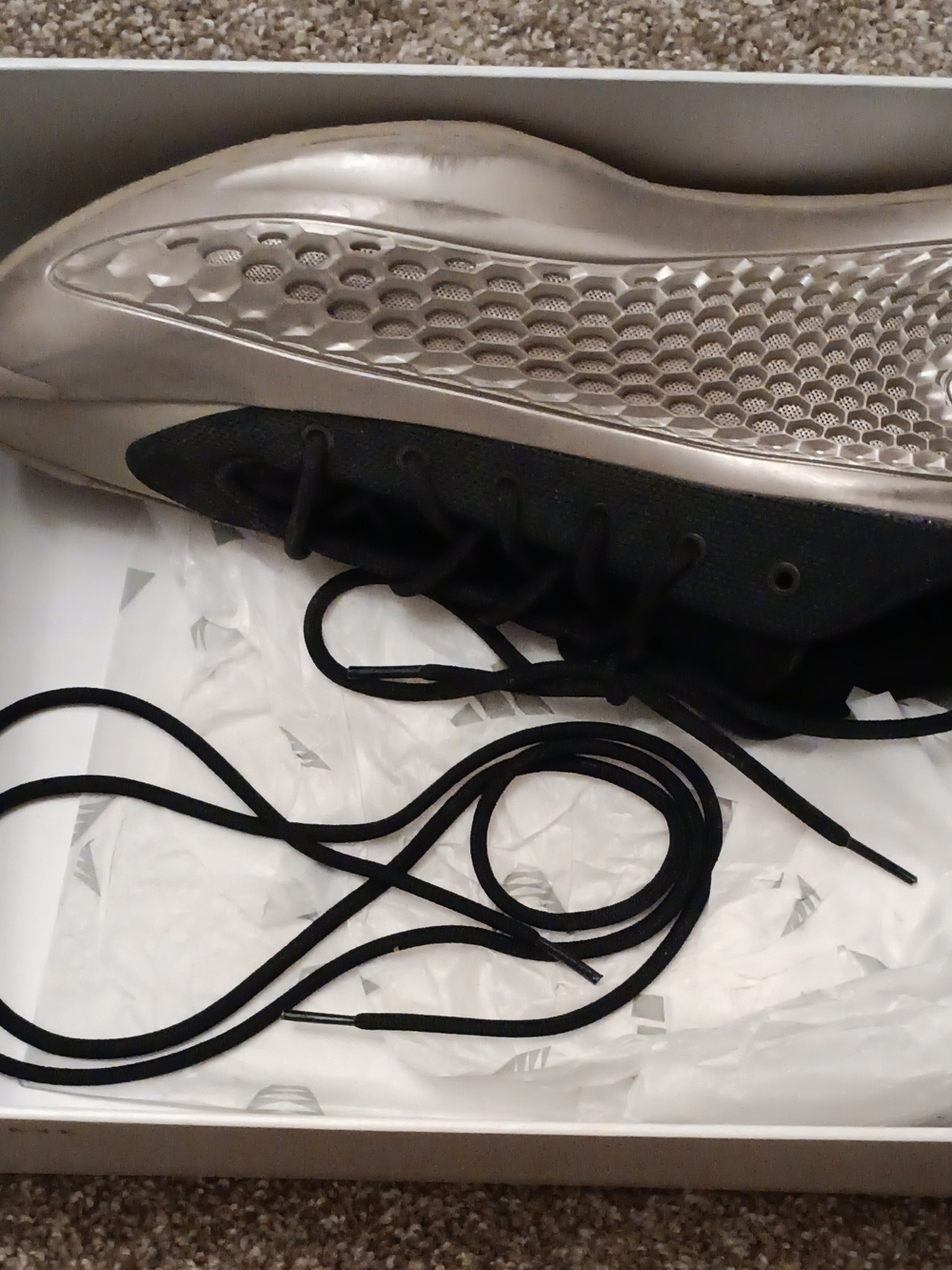 Adidas Anthony Edwards 1 Sneaker with Silver Metallic Sole